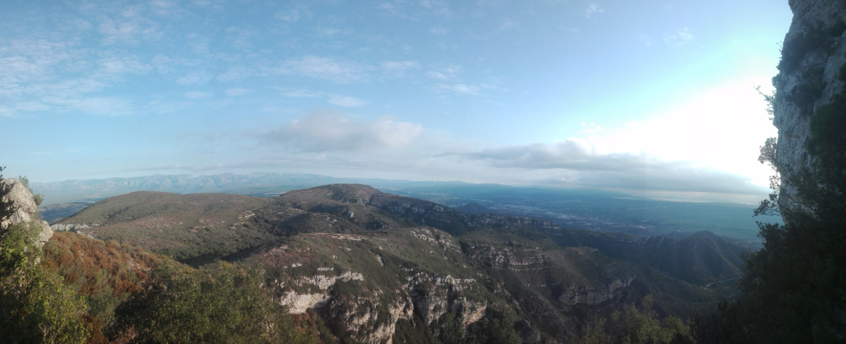 Vistas al norte desde el Montsià